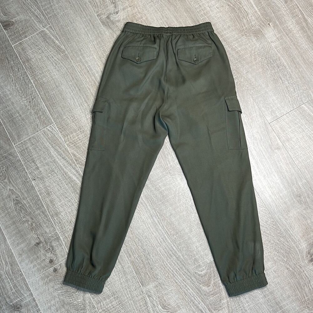 BCBGMAXAZRIA Dark Olive Green Cian Cargo Jogger Pants Women’s Size XS - Picture 11 of 13